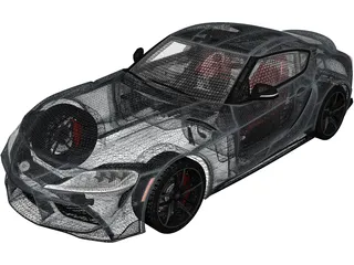 Toyota Supra (2020) 3D Model