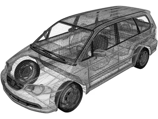 Honda Odyssey (1999) 3D Model