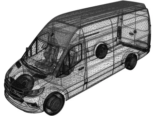 Mercedes-Benz Sprinter Panel Van L4H3 RWD (2019) 3D Model
