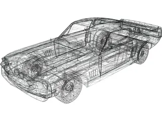 Ford Mustang Shelby GT500 (1967) 3D Model