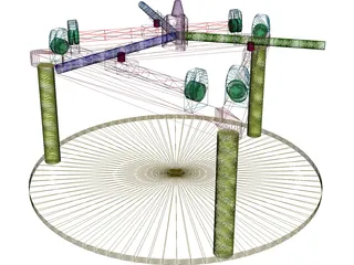 Robot Parallel Manipulatar 3D Model