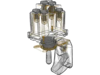 Cuttler&Hammer Toggle Switch with Guard 3D Model