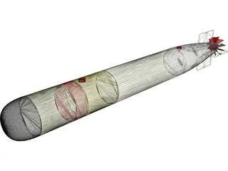 MK54 Torpedo 3D Model