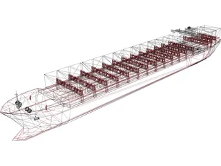 Container Ship 3D Model