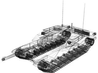 M1A1 Abrams 3D Model