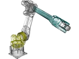 Fanuc Robotics M-16iB10L Robotic Arm 3D Model