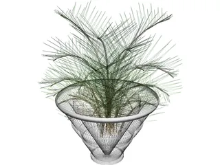 Plant in Vase 3D Model