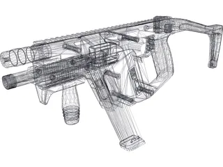 SMG Vector 45ACP 3D Model