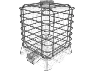 IBC Chemical Bin 3D Model