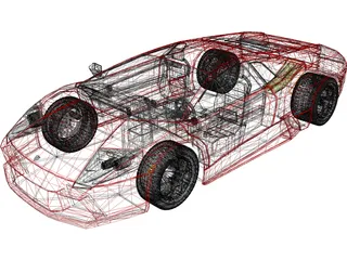 Lamborghini LP640 3D Model