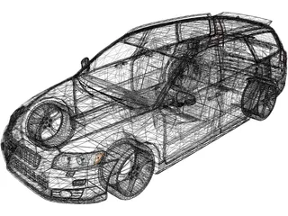 Volvo V50 3D Model