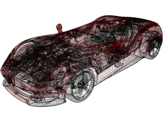 Ferrari SP1 Monza (2019) 3D Model