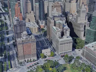 New York City, Lower Manhattan, USA (2021) 3D Model