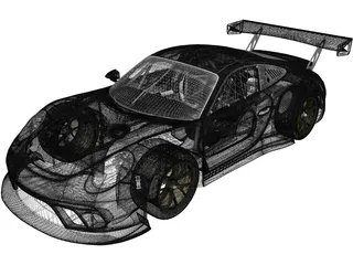 Porsche 911 GT3R (2021) 3D Model