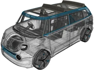 Daihatsu Wai Wai Concept (2019) 3D Model
