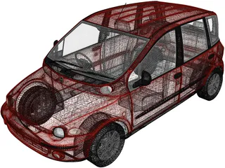 Fiat Multipla (1998) 3D Model