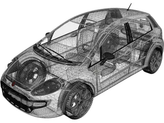 Fiat Punto (2010) 3D Model