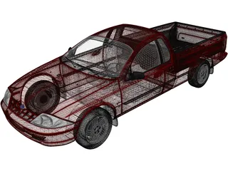 Ford Falcon UTE XLS (2000) 3D Model