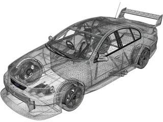 Ford Falcon V8 (2009) 3D Model