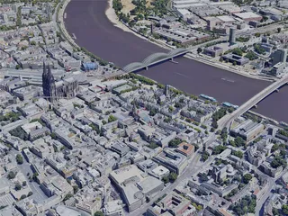 Cologne (Köln) City, Germany (2022) 3D Model