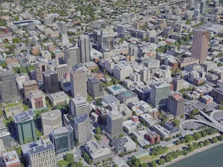 Portland City, OR, USA (2022) 3D Model