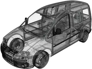 Volkswagen Caddy (2004) 3D Model