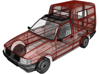 Fiat Fiorino (1988) 3D Model