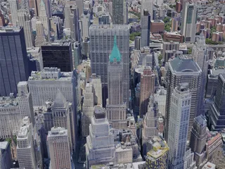 New York City, Lower Manhattan, USA (2022) 3D Model