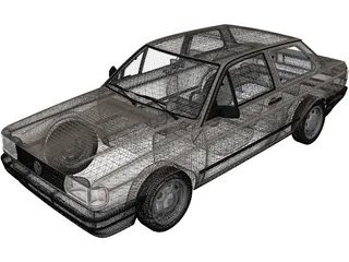 Volkswagen Voyage (1992) 3D Model