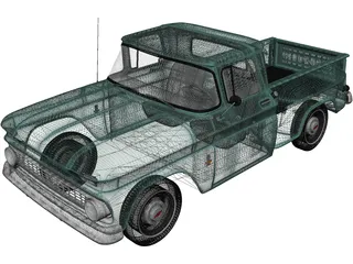 Chevrolet C10 (1963) 3D Model