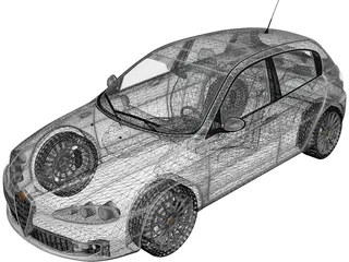 AIfa Romeo 147 2009 3D Model