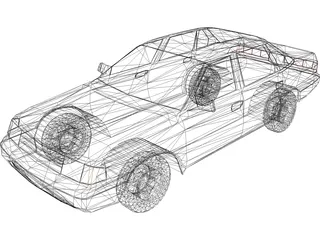 Ford Tempo (1988) 3D Model