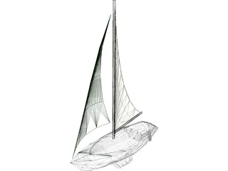 Sailboat 3D Model