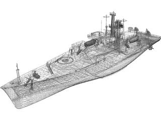 Survey Vessel 3D Model