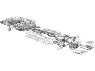 Chassis Volvo S40 (2000) 3D Model