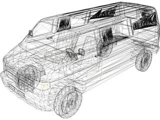 Dodge Van 3D Model
