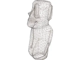 Easter Island Figure 3D Model