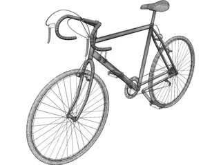 Bicycle Road 10-Speed 3D Model