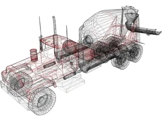 Cement Mixer 3D Model