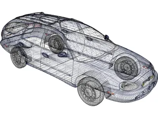 Mercury Sable Wagon (1996) 3D Model