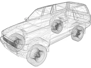 Toyota 4Runner (1991) 3D Model