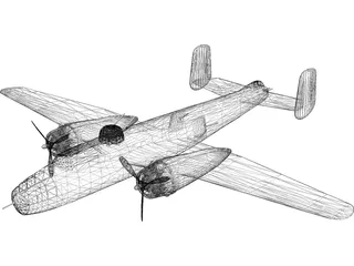 B-25 3D Model