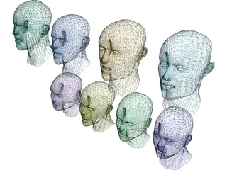 Heads Collection 3D Model