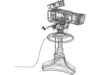 Television Camera 3D Model