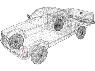 Dodge Dakota (1988) 3D Model