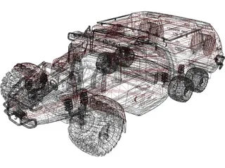 Space Buggy 3D Model