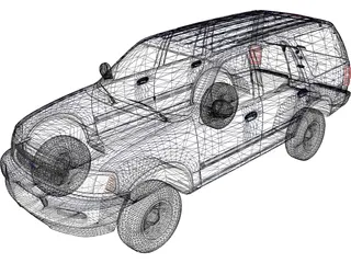 Ford Expedition XLT (1997) 3D Model