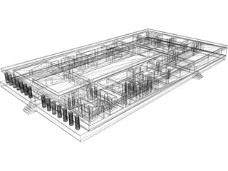 Egyptian Palace 3D Model