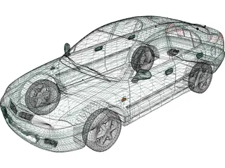 Mitsubishi Carisma (1998) 3D Model