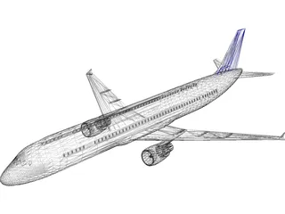 Airbus A321 3D Model